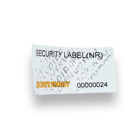 Security Label - extra Small - No Residue - Security4Transit