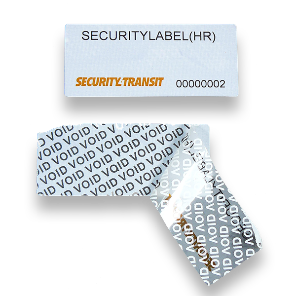 Security Label - 70mm x 30mm - High Residue (roll of 500 labels) - Security4Transit