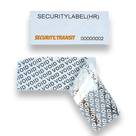 Security Label - 70mm x 30mm - High Residue (roll of 500 labels) - Security4Transit