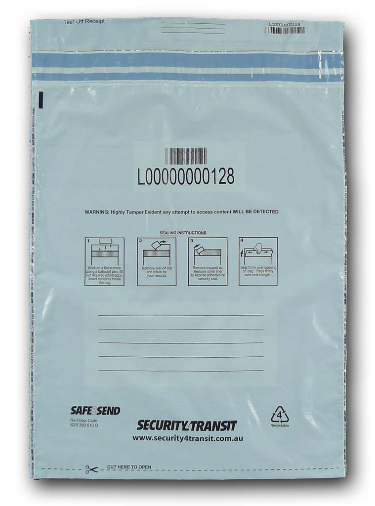 Security Bags (Large Size - 500 bags) - Security4Transit